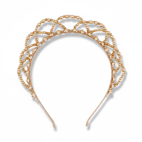 The Lailah Designer Pearl Tiara Headband