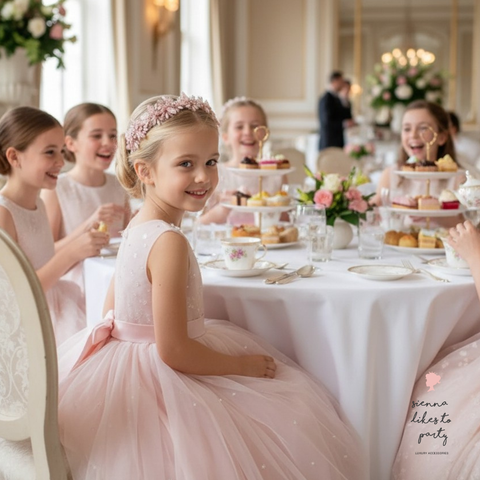 The Lily Rose Flower Crown Headband — Handmade Pastel Pink Headband for Flower Girls