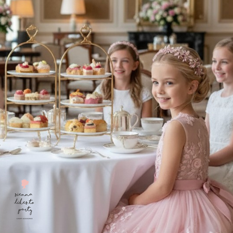 The Lily Rose Flower Crown Headband — Handmade Pastel Pink Headband for Flower Girls