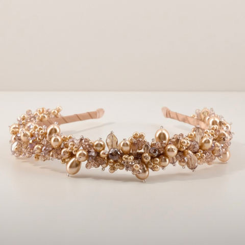 timeless handmade pearl headband for girls special occasions