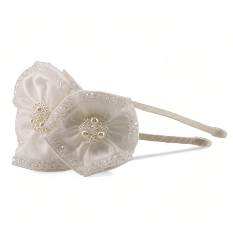 Buy Designer Girls White Hair Accessories