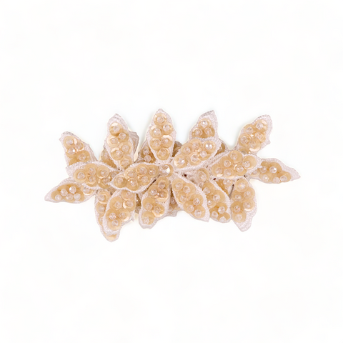 Girls blush crystal hair clips