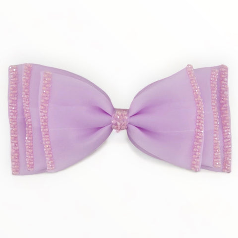 Luxury purple hair bows for kids