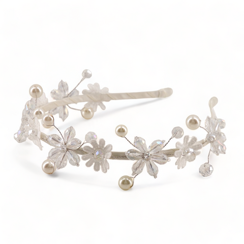 White Communion hair accessories