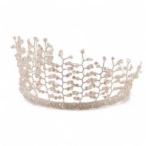 Luxury white crowns for children