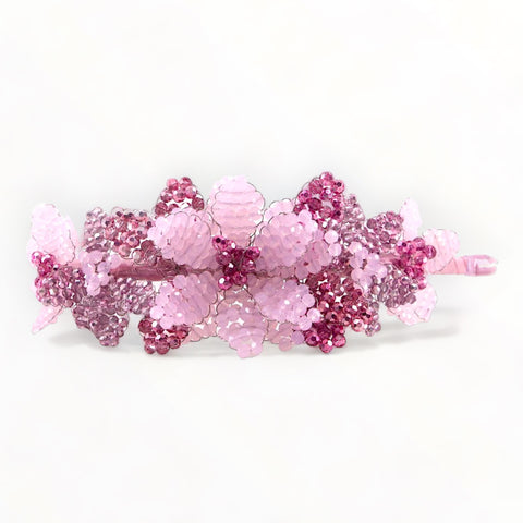 Best luxury girls hair accessories.  The Roseangel child flower crown is entirely handmade with shades of pink crystals.  The perfect bespoke headband for kids special occasion and bridal.