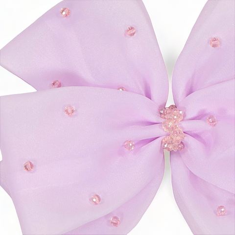 Best girls purple hair bow clips