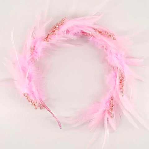 Best Feather Tiara in Pink for Girls
