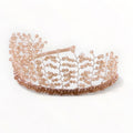 Blush tiara made from crystals by Sienna Likes to Party