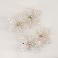 Best white communion and bridal hair clips made with crystals and rhinestones