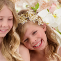 Childrens luxury gold tiaras and headbands by Sienna Likes to Party