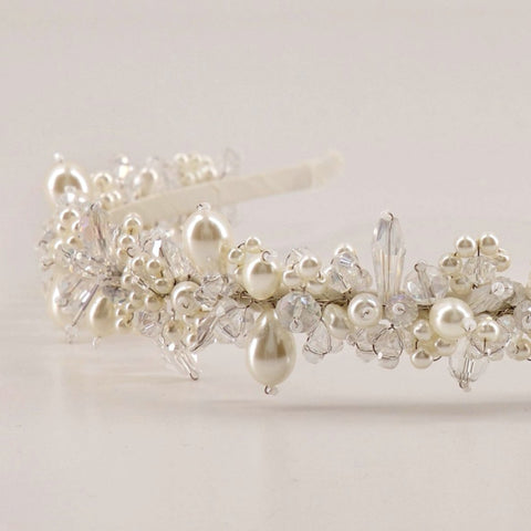 handmade pearl and crystal hair accessories by Sienna Likes to Party