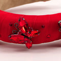 Red Diamante luxury hair accessores for children with diamante butterfly
