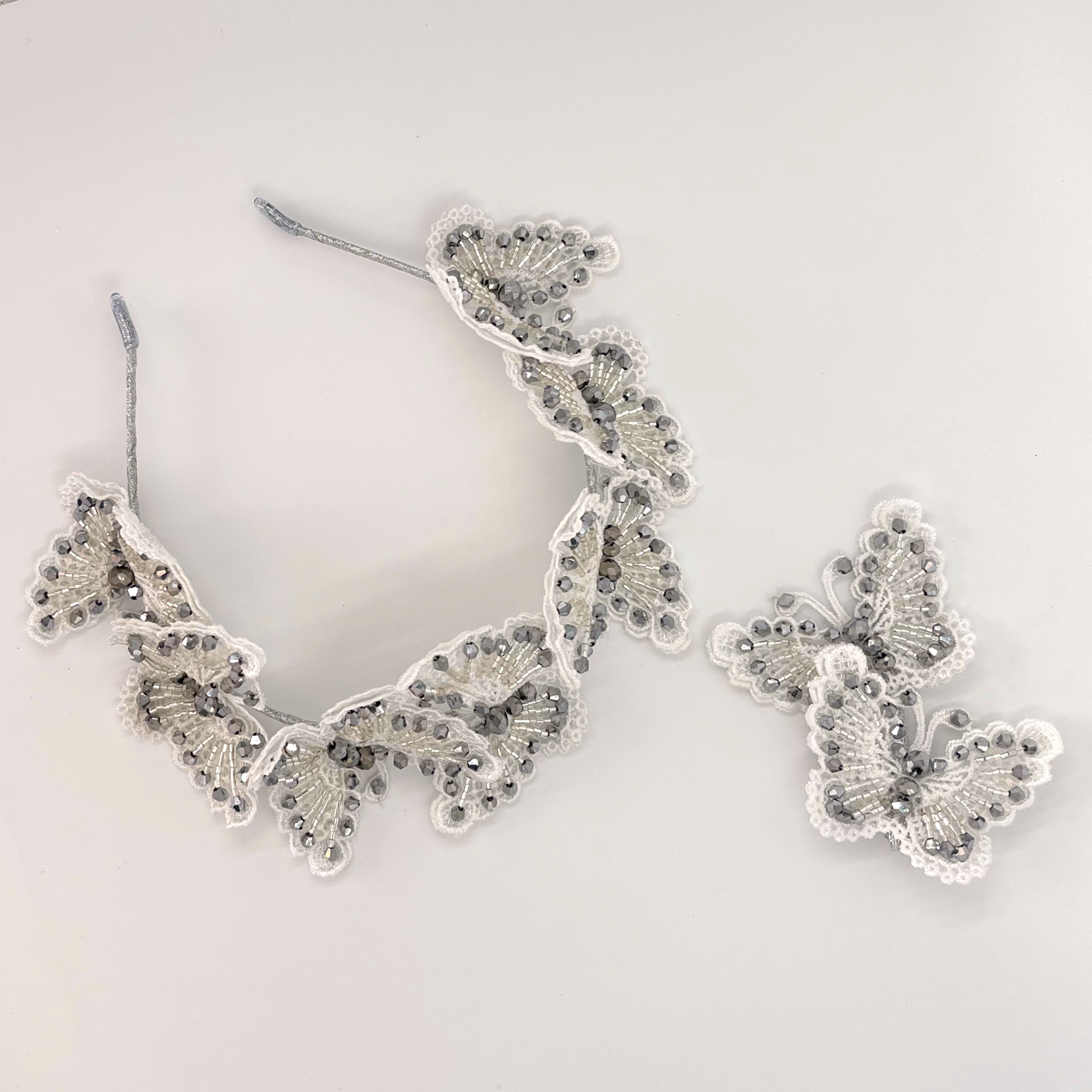 Designer Butterfly Accessories | Wings of Love Silver Butterfly Clip ...
