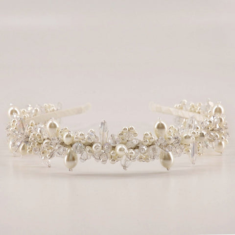 Girls Communion head pieces - The Sachi pearl headband