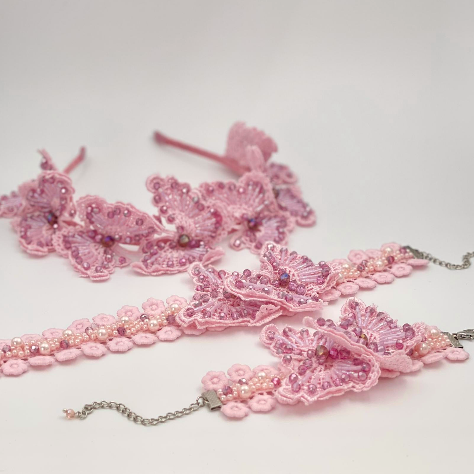 The Monarchy Crystal Butterfly Headband