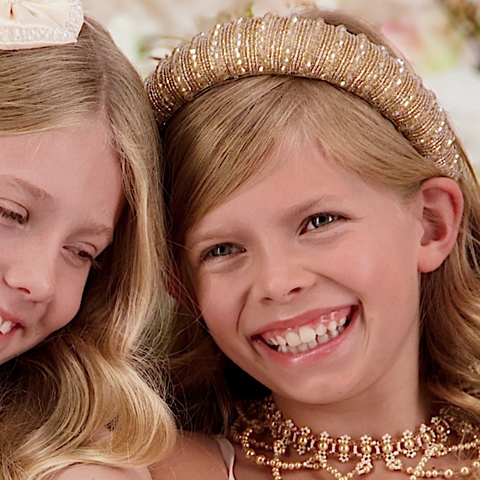 designer girls blush headbands - sienna likes to party accessories