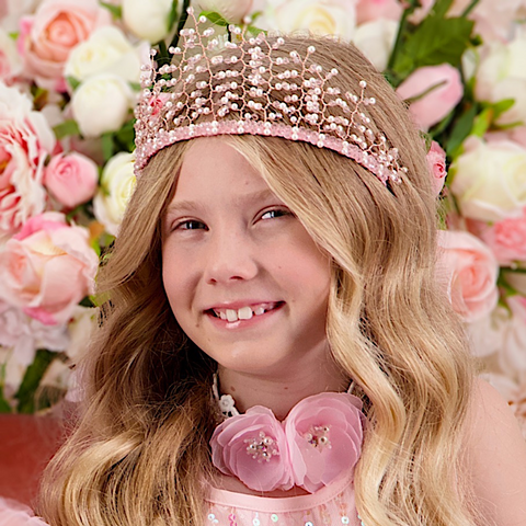 Best girls designer hair accessories - pink crown