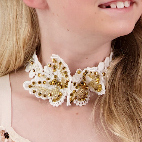 Designer Girls Gold Butterfly Jewelry - Sienna Likes to Party Girls Accessories
