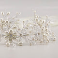 White pearl and crystal wedding hair accessories by Sienna Likes to Party