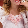 Luxury Girls Designer Necklace in pink by Sienna Likes to Party