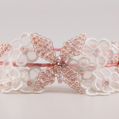 Designer Flower and Butterfly hair garland for flower girls