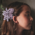 Kids Fashion hair accessories | Lilac bow clip