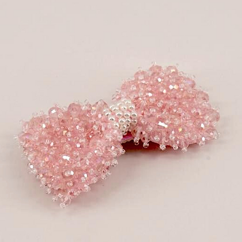 Designer Girls Pink Bow hair accessories by Sienna Likes to Party luxury childrens brand