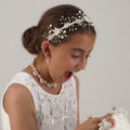 Best Designer First Communion or Flower Girl Hair Accessories for Girl by Sienna Likes to Party