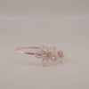 Best luxury designer girls pink flower hair band, elegantly hand crafted by Sienna Likes to Party with pink pearl and cut crystal beads.  Perfect bridal or speciall occasion head piece.