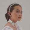 Girls Princess Crown headband with pearls and crystals by Sienna Likes to Party