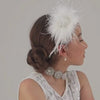 Designer Vintage Feather Hair Accessories - Sienna Likes To Party 