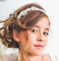 Designer Flower Girls  hair accessories in pearl by Sienna Likes to Party Designer Accessoreis