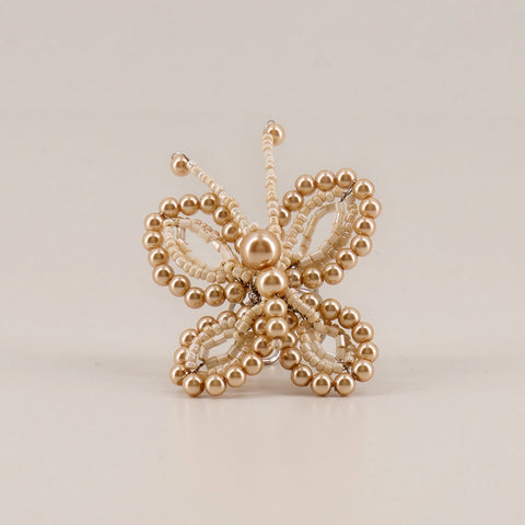 The Amaryllis Pearl Butterfly Luxury Ring.