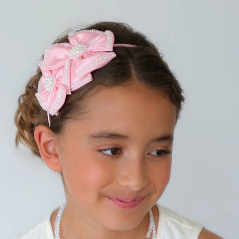 The Angelina Flower Girls Headband.