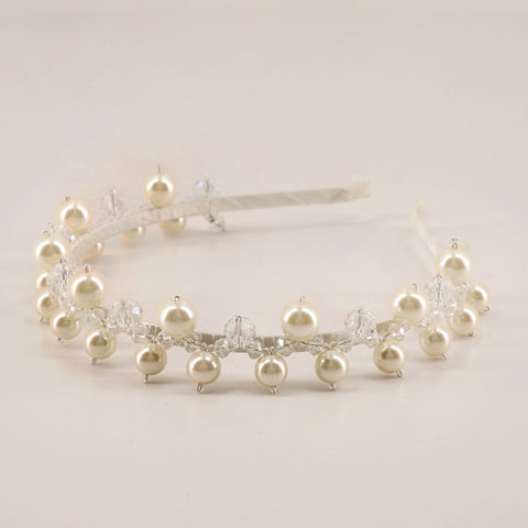 The Clara Designer Pearl Headband.