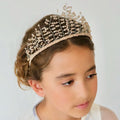 The Czarina Crown Luxury Crystal Headband handmade in blush by Sienna Likes to Party