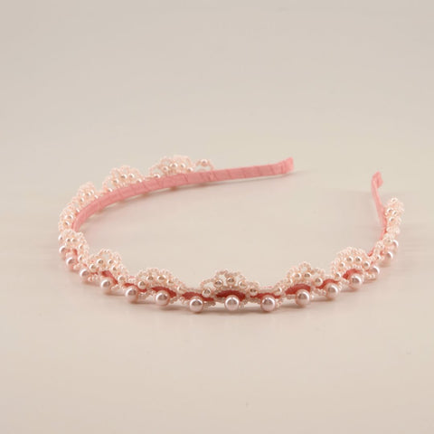 The Designer Creda Pearl Tiara Headband.