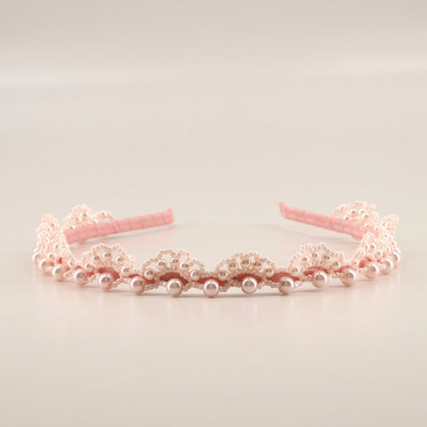 The Designer Creda Pearl Tiara Headband.