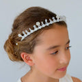 The Elqeena Crystal Crown Designer Girls Headband.