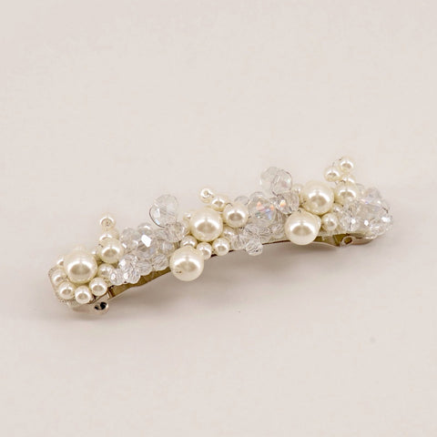 The Faith Pearl & Crystal Designer Hair Clip.