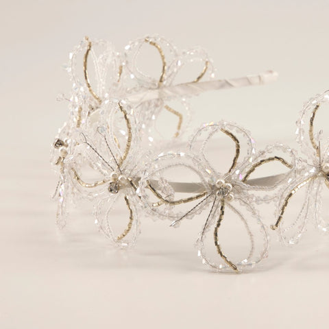 The Fidelia Crystal Statement Butterfly Headband.