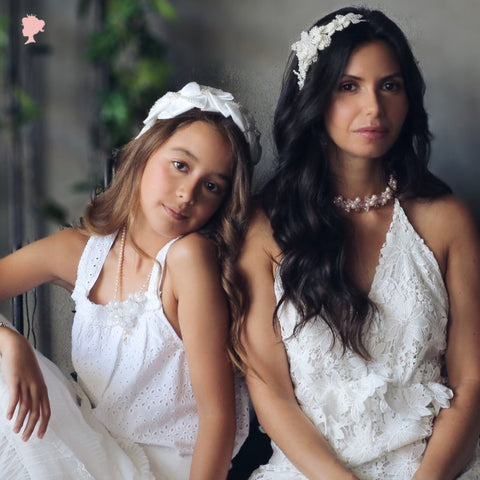 Designer Flower Girl Hair Accessories | Sienna Likes To Party 