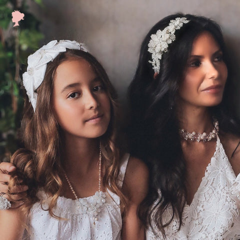 Designer White Bridal Hair Accessories | Sienna Likes To Party 