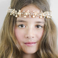 The Francesca Pearl and Crystal Luxury Hair Garland.