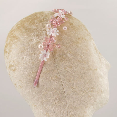 The Jophiel Crystal Flowers Designer Headband.