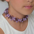 The Lilac In Name Pearl & Crystal Designer Necklace.
