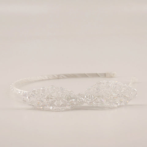 The Little Miss Crystal Bow Designer Girls Headband.