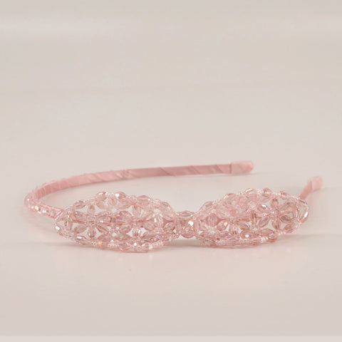 The Little Miss Crystal Bow Designer Girls Headband.