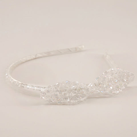 The Little Miss Crystal Bow Designer Girls Headband.